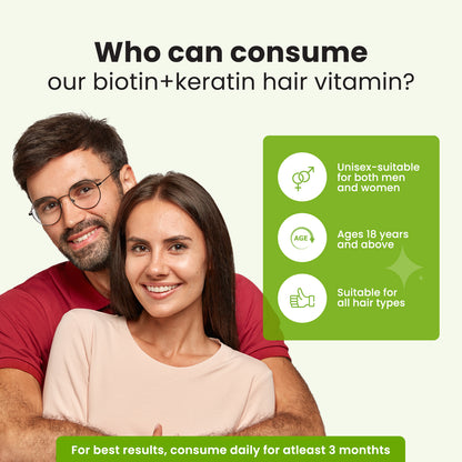 Biotin + Keratin Hair Vitamin Gummies